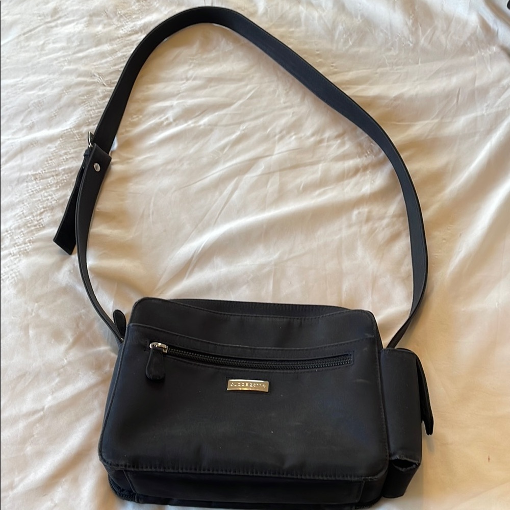 Black Crossbody Bag with Adjustable Strap